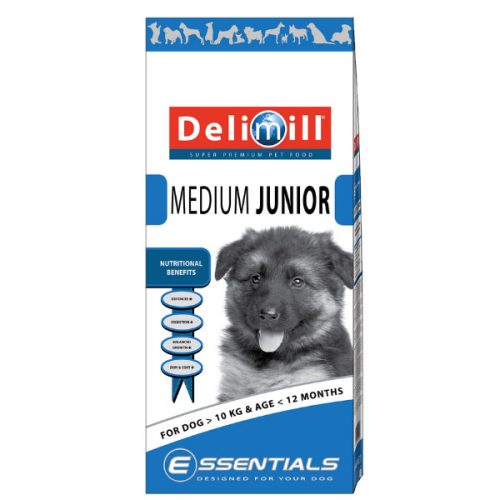 Crocchette cuccioli Taglia Media Delimill Medium Junior sacco da 15Kg