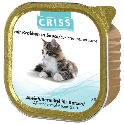 Scatolette per gatti CRISS Crostacei 32x100gr