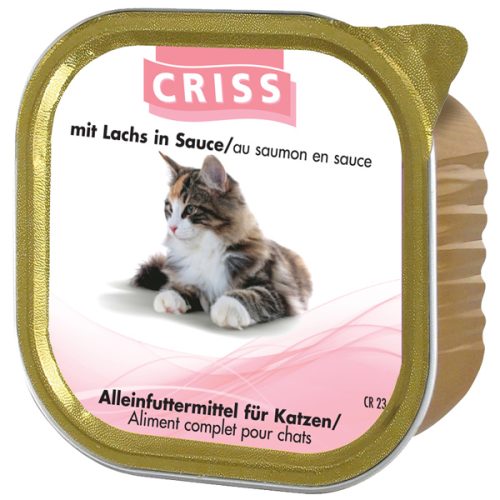 Scatolette per gatti CRISS Salmone 32x100gr
